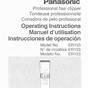 Panasonic Er430 Manual
