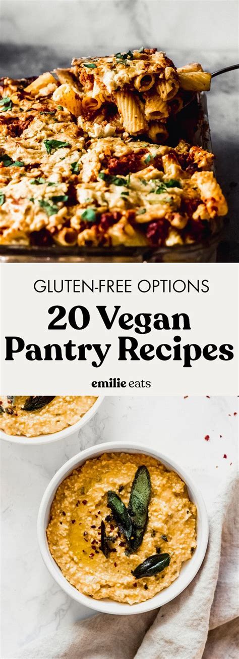 Vegan Pantry Meals 20 Recipes Vegan Pantry Vegan Dinner Recipes
