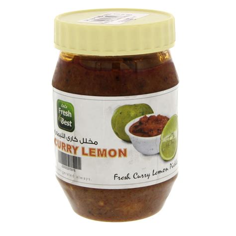 Lulu Pickle Curry Lemon 300g Online At Best Price Pickles And Jams Lulu Uae