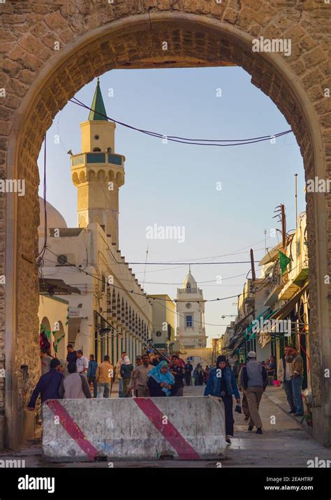 Freedom Gate In The Medina Old Town Tripolitania Tripoli Libya Stock