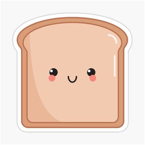 Kawaii Toast Cute Sticker By Fugly And Fab Redbubble