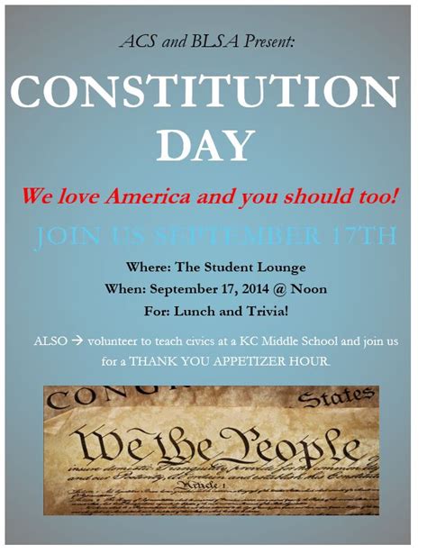 Roo Connection Celebrate Constitution Day On Sept 17