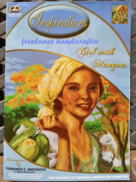 Girl With Mangoes By Amorsolo Pattern Dmc Inspirations By Dmc