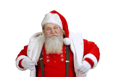 Dancing Santa Claus Isolated On White Stock Footage Sbv 328327812