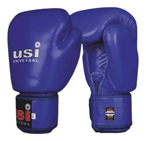 Printed Usi Leather Muay Thai Gloves Red Black Blue 609mt1