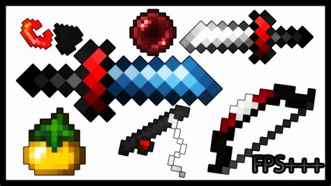 Minecraft Pvp Texture Pack Default Red Edit Fps 17x18x Youtube