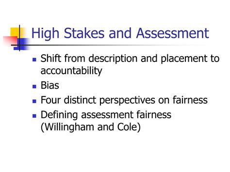 Ppt Fairness Issues And Test Based Educational Accountability