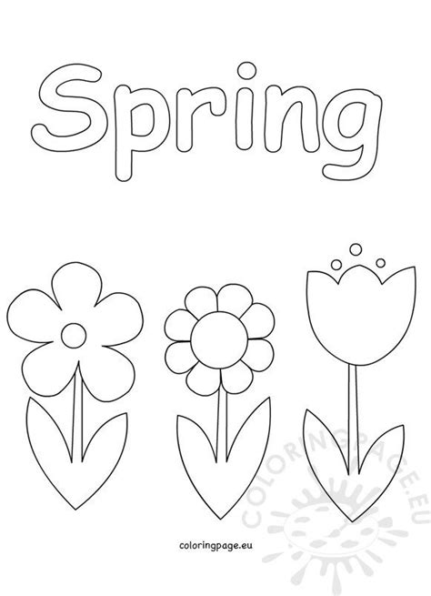 Hundreds of free spring coloring pages that will keep children busy for hours. Spring Coloring Pages for Kids - Coloring Page