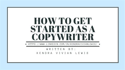 How To Get Started As A Copywriter