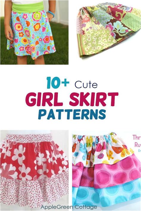 10 Adorable Little Girl Skirts To Sew Now Applegreen Cottage Girls