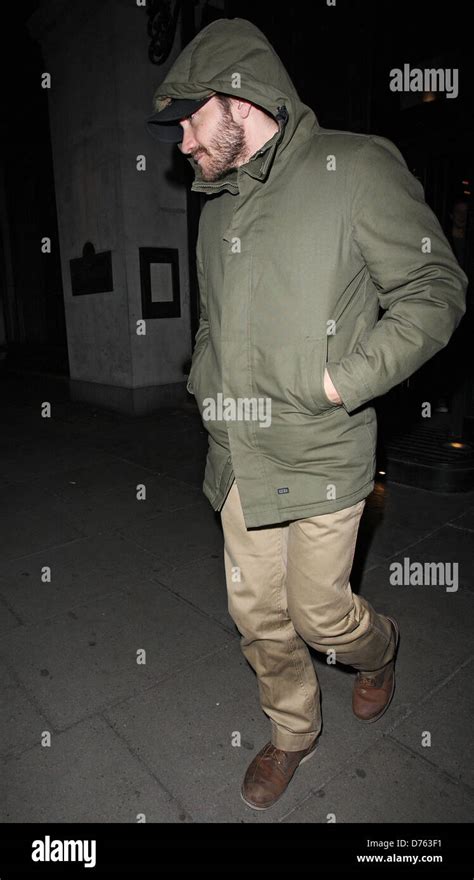Jake Gyllenhaal Leaving The Wolseley After Dining With Bear Grylls And