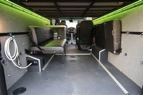 76 Rear Dinettebed Setup For 07 Sprinter Vans Grey Cloth Rb