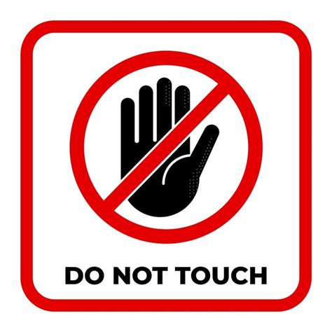 Do Not Touch Signs Printable