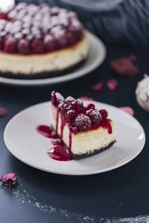 Cheesecake With Raspberry Sauce Keto Gf Vegetarian Low Iron