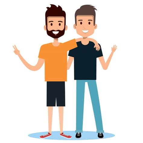 Two Friends Boys Clipart Images