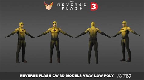 Realtime Reverse Flash Cw 3d Models Low Poly Cgtrader
