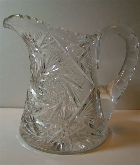 Antique American Brilliant Cut Glass Pitcher From Coyote On Ruby Lane