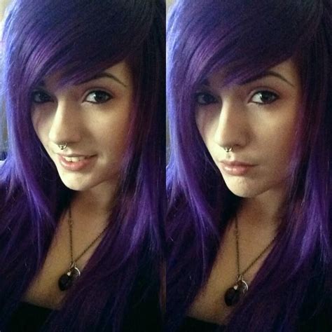 Leda Muir Ledamonsterbunny Purple Dyed Scene Hair Pretty Indian