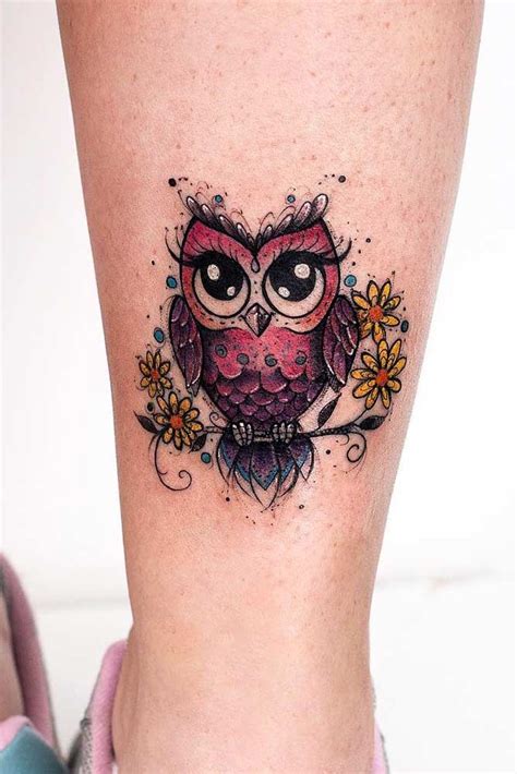 28 Owl Tattoo Designs That Will Make You Drool With Satisfaction Cute