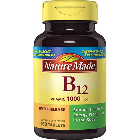 Nature Made Vitamin B12 1000 Mcg Timed Release Tablets Value Size 160