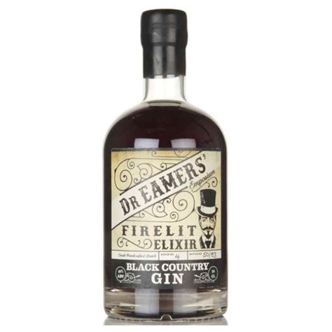Gin Dr Eamers Firelit Elixir Black Country Gin 70cl Gin Spirit Labels Bottle