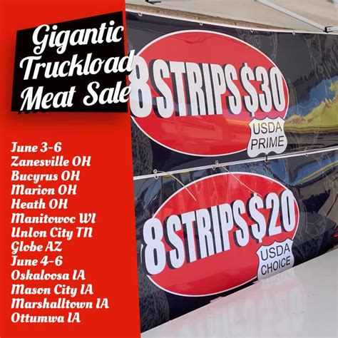 Gigantic Truckload Meat Sale Comment Share Like Follow Win Free Usda Prime Steaks Gourmet