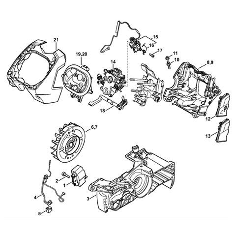 Stihl Ms 441 Chainsaw Ms441 C Mz Parts Diagram M Tronic