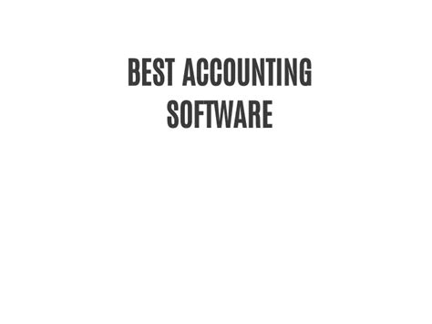 Ppt Best Accounting Software Powerpoint Presentation Free Download Id11633428