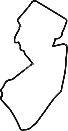 Us State Map New Jersey Outline Symbol Vector Illustration 素材 Canva可画