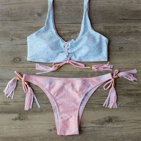 2016 Sexy Beach Bikini Padded Bra Swimwear Women Bandage Swimsuit Sets