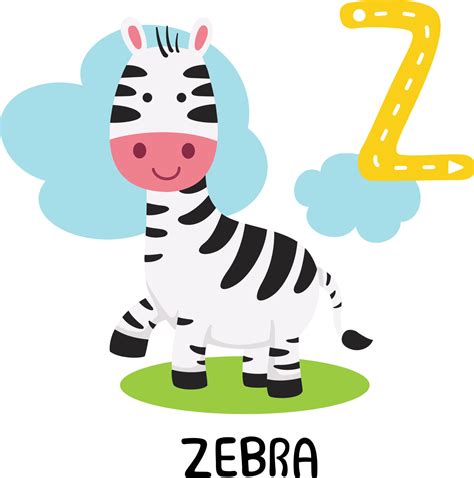 Illustration Isolated Animal Alphabet Letter Z Zebra 10511968 Vector