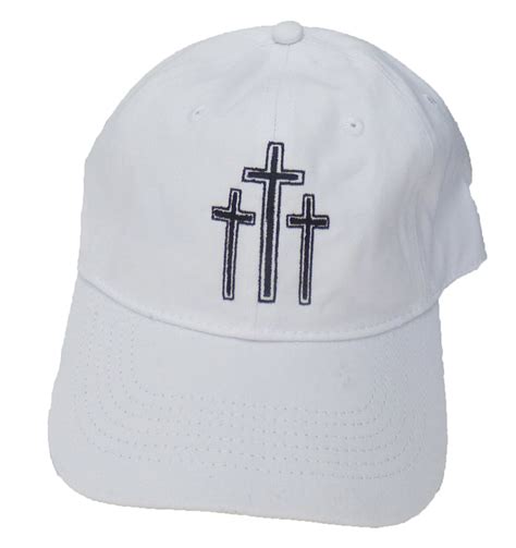 Three Cross Design Easter Adult Baseball Cap Hat By Tooloud Davson