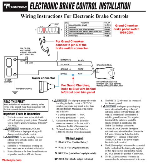 The trailer wiring diagram shows this wire going to all the lights and brakes. Wiring Diagram For Impulse Brake Controller