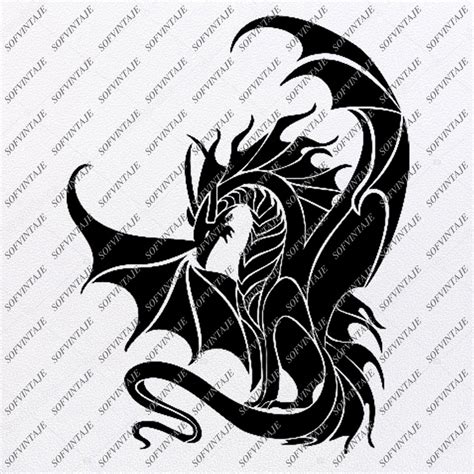 Dragon Svg File Dragon Original Svg Design Animals Svg Clip Art