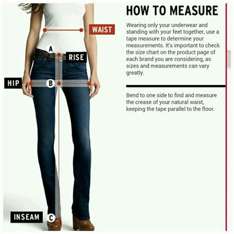 Guide To Measuring The Rise Inseam Waist Hip Inseam Womens Dress