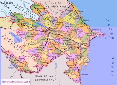 Republic Of Azerbaijan Map