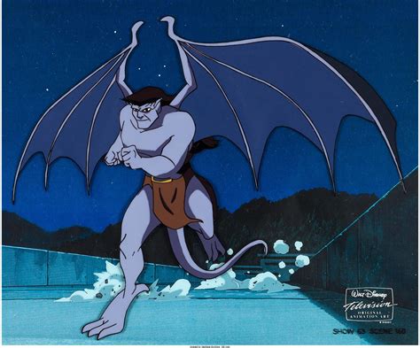 Gargoyles Goliath Original Production Animation Cel Framed With Disney Coa 1996 2 Gargoyles