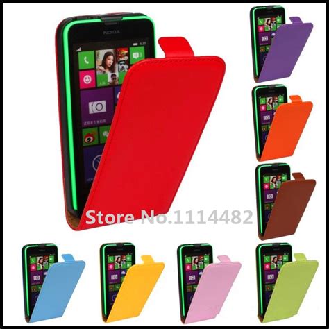 Case Cover For Nokia Lumia 635 630 Flip Leather Vertical Shell Pouch