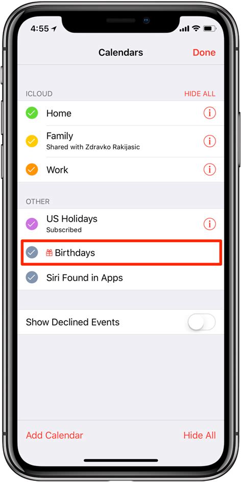 Iphone calendar app notes what we need to do every day. How to see birthdays in the Calendar app on iPhone, iPad ...