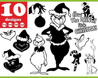 Download Grinch svg file | Etsy | Grinch, Silhouette cameo vinyl, Svg