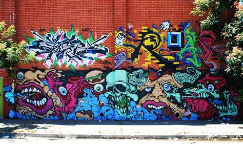 Oakland Bay Area Graffiti Background Graffiti Piece Wall Street Art
