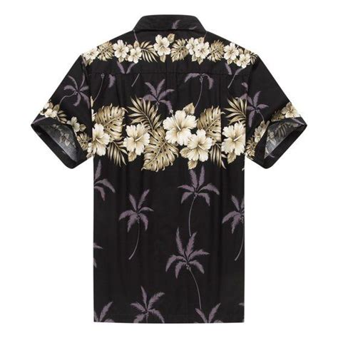 Made In Hawaii Men S Hawaiian Shirt Aloha Shirt Palm With Cross