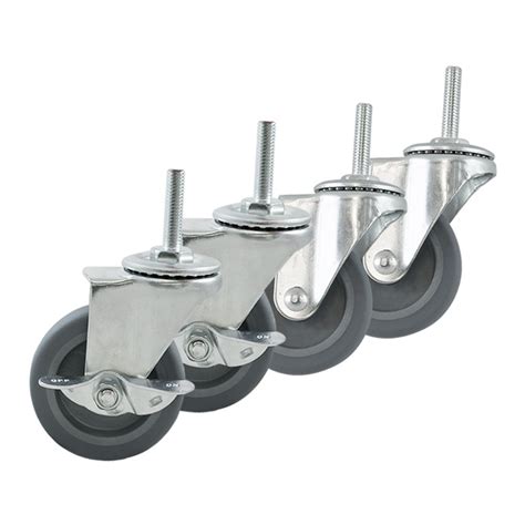 Houseables Caster Wheels Casters Set Of 4 3 Inch Rubber Heavy Duty