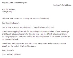 This page provide the writing tips of request letter to bank with proper format. Request Letter template to bank | Request Letter Sample