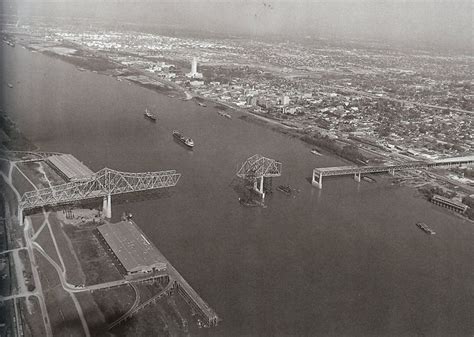 Baton Rouge 1966 Showing The I 10 Bridge Being Built New Orleans