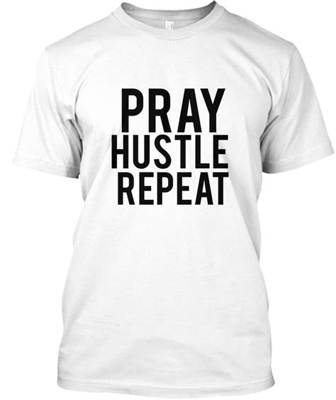 fun spiritual hustler pray hustle repeat hanes hanes tagless tee t shirt ebay