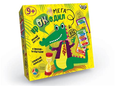 Настольная карточная игра для детей Мега Крокодил Danko Toys Ua Croc