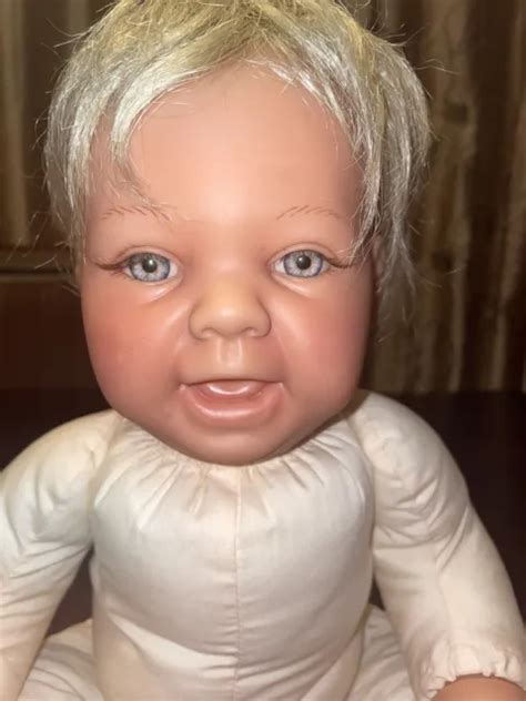 Signed Lee Middleton Baby Doll Reva Schick Blonde Hair Blue Eyes
