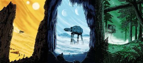 Star Wars Landscapes Landscape Paintings Star Wars Painting