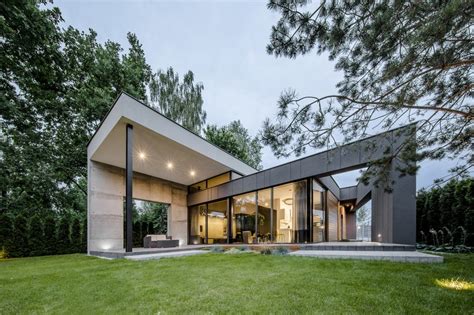 Gabled roofs take many forms, including this l shape. L-Shaped Family Home Exhibiting A Distinctive Roof And ...